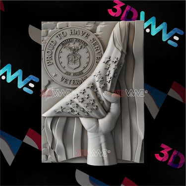 AMERICAN VETERAN 3d stl 3DWave.us